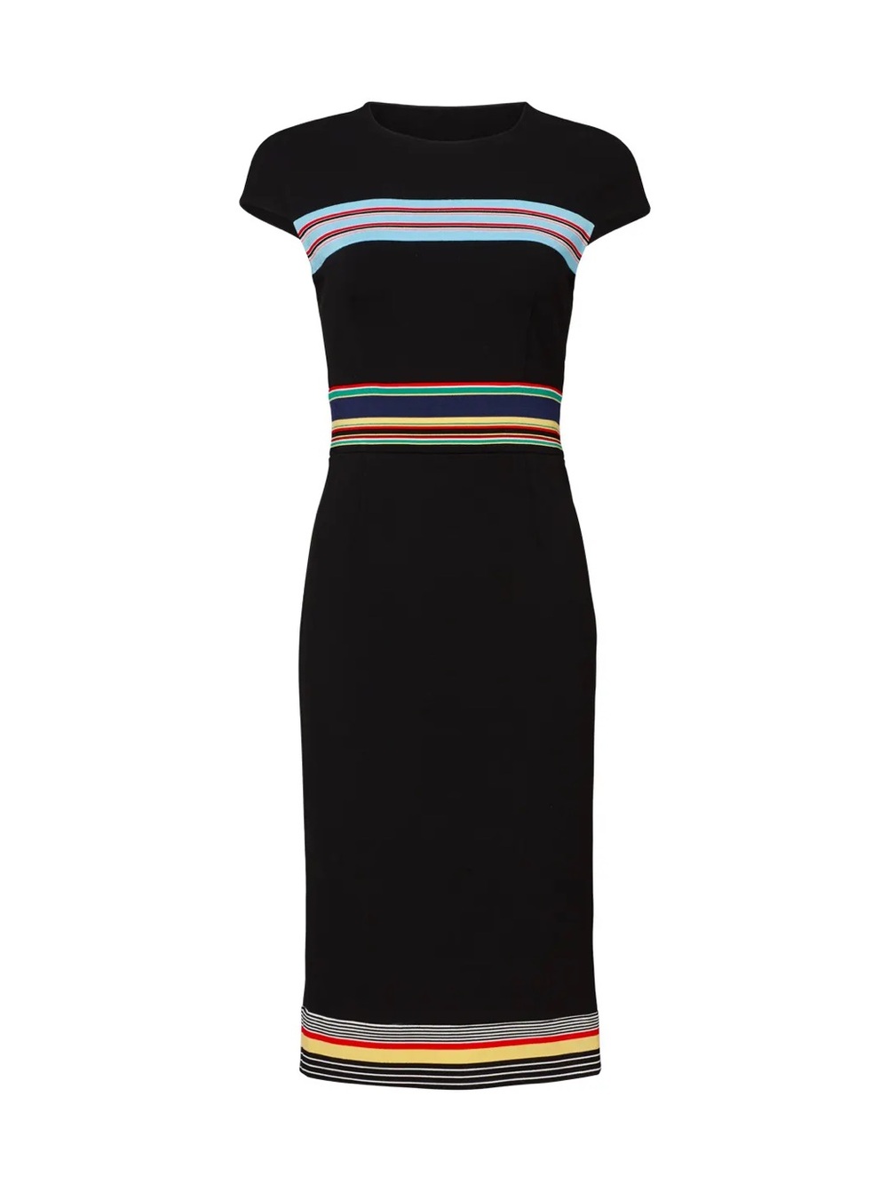 DVF | NWT Hadlie Dress in Black Multi Stripe 2